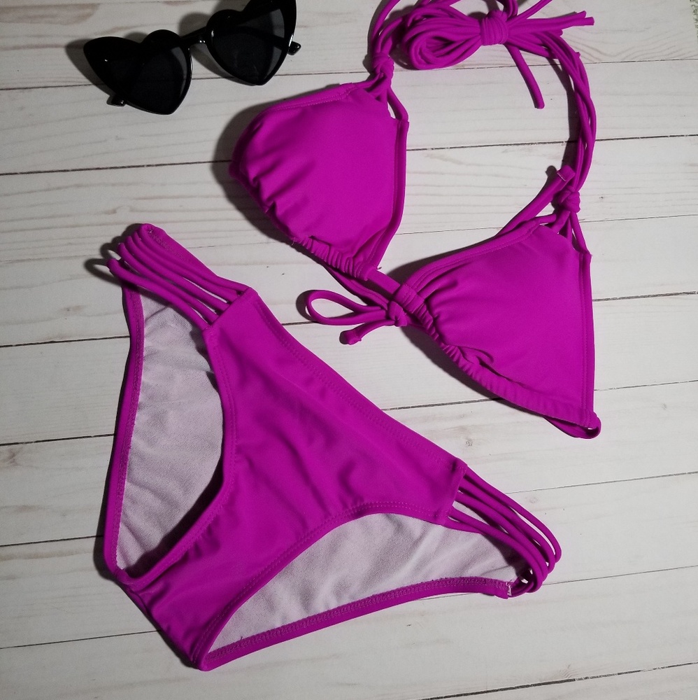 Stringy Purple Magenta Violet Bikini